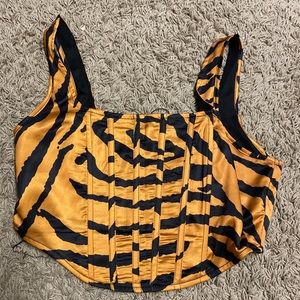 Tiger corset top